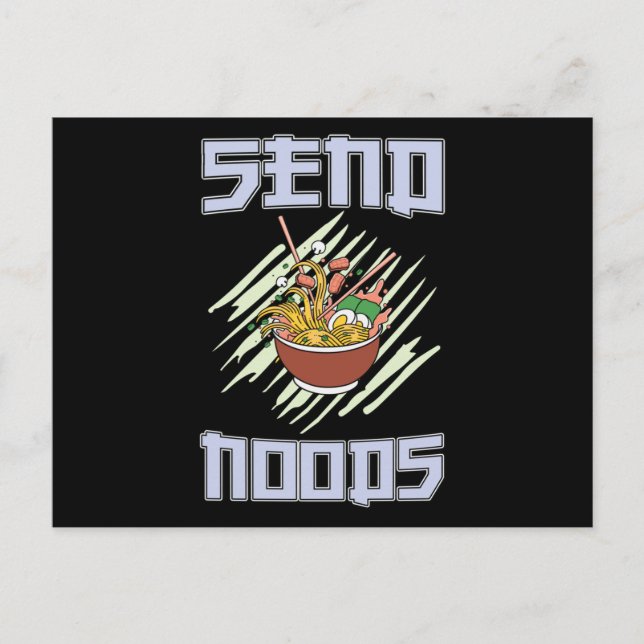 Cartão Postal Equipe Ramen Lover | presente perfeito (Frente)