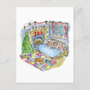 Cartão Postal Era a noite antes do Natal