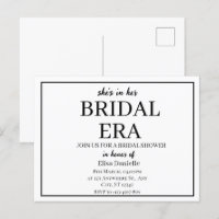 Era Nupcial Minimalista Moderno Chuveiro Nupcial P