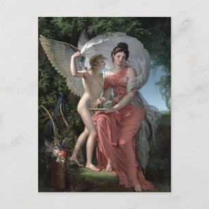 Cartão Postal Erato Muse of Lyrical Poetry por Charles Meynier