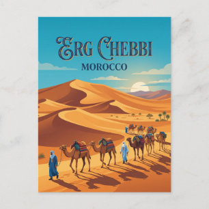 Cartão Postal Erg Chebbi Merzouga Marrocos
