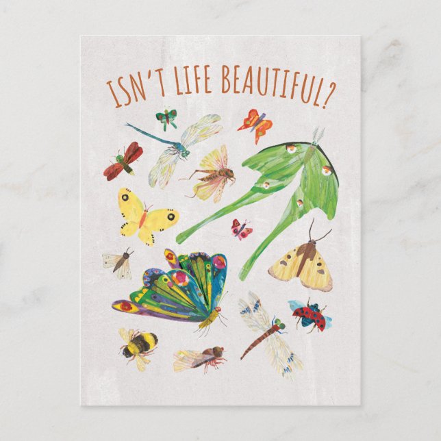 Cartão Postal Eric Carle | A Vida Não é Linda (Frente)