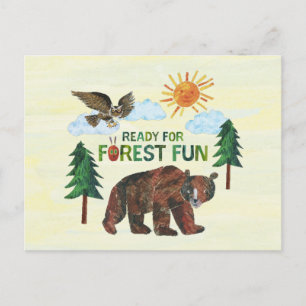 Cartão Postal Eric Carle   Pronto para Diversão na Floresta