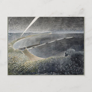 Cartão Postal Eric Ravilious art, Defesas Costeiras