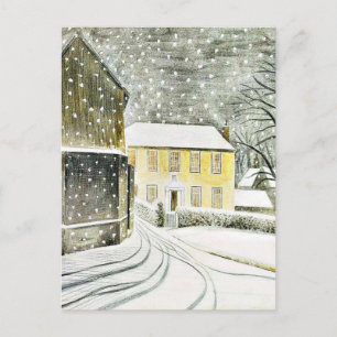 Cartão Postal Eric Ravilious - Estrada Hallstead na Neve,