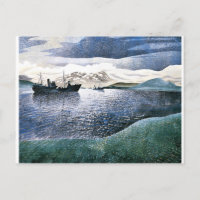 Eric Ravilious - Noruega, arte mágica de realismo