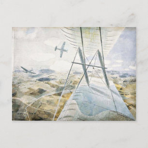 Cartão Postal Eric Ravilious - RAF Hurricanes em Voo,