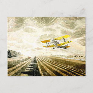 Cartão Postal Eric Ravilious trabalho de arte, Tiger Moth