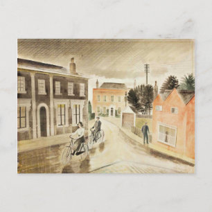Cartão Postal Eric Ravilious - Village Street, belas artes