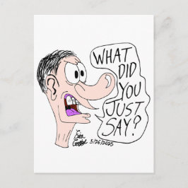 Cartão Postal Erica Crooks Comics - What did you just say ?