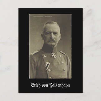 Cartão Postal Erich von Falkenhayn