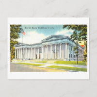 Erie County Court House na Pensilvânia Vintage