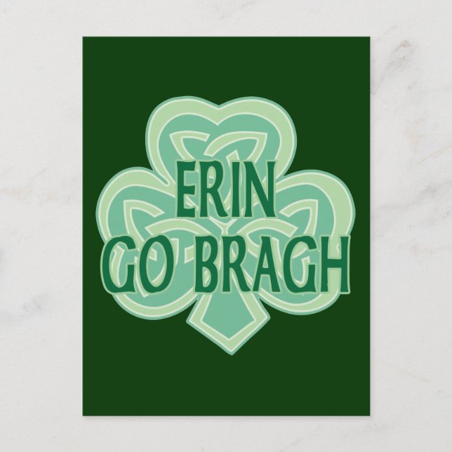 Cartão Postal Erin Go Bragh (Frente)