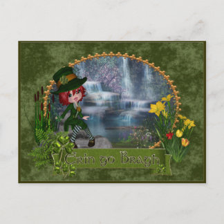 Cartão Postal Erin Go Bragh Dia de São Patrício