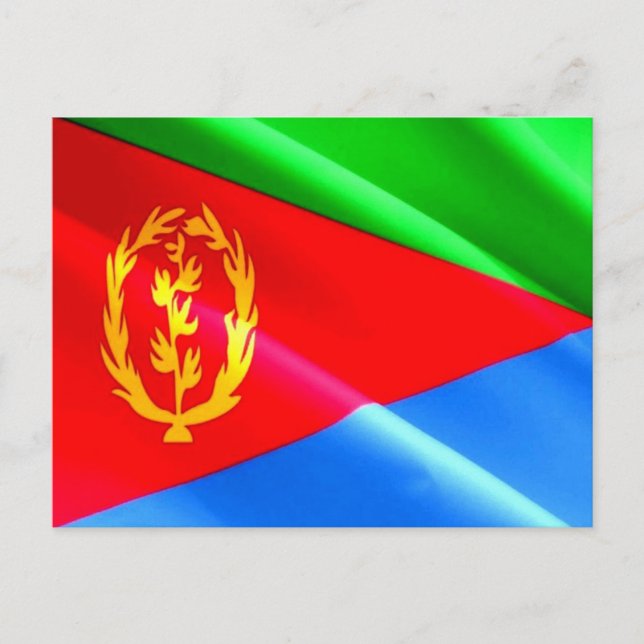 Cartão Postal Eritrea - Eritrean Flag - (Frente)