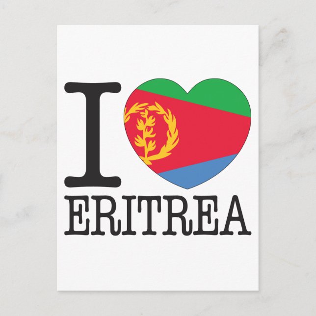 Cartão Postal Eritreia Love v2 (Frente)