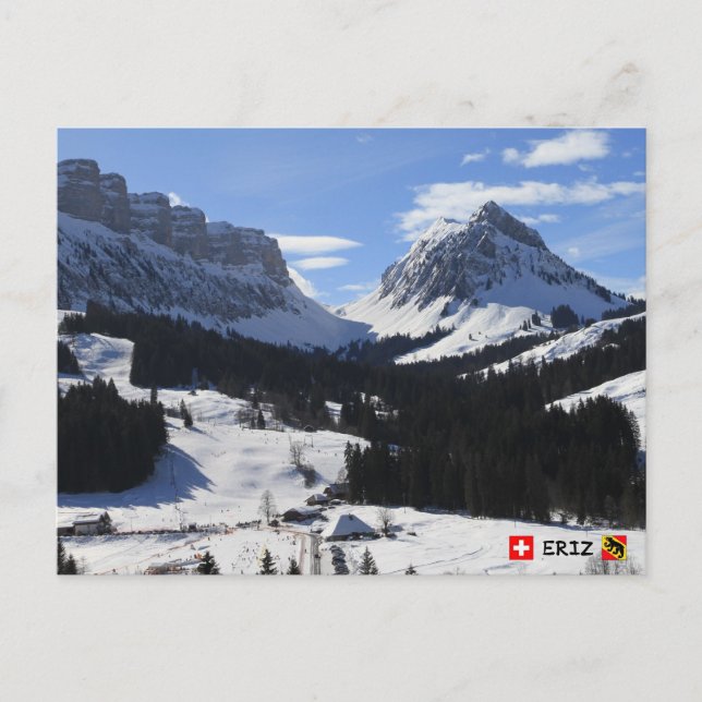 Cartão Postal Eriz, Bernese Oberland, Suiça (Frente)