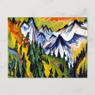 Cartão Postal Ernst Kirchner - Berggipfel