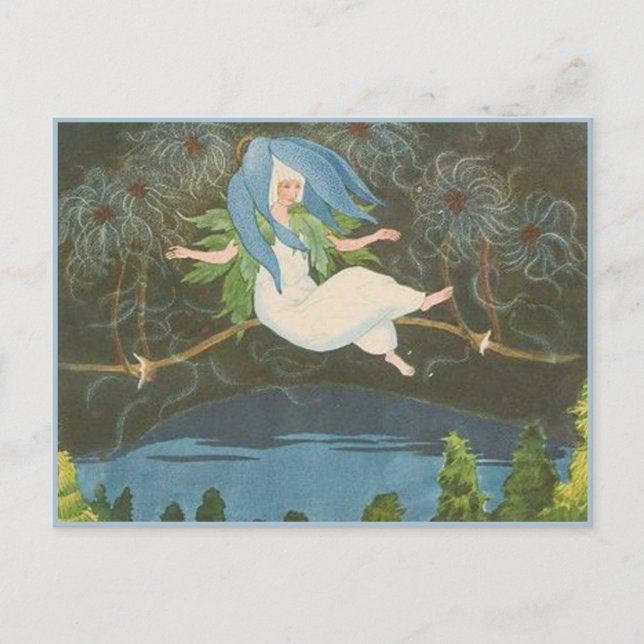 Cartão Postal Ernst Kreidolf Vintage Alpina Fairy Tale (Frente)