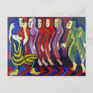 Cartão Postal Ernst Ludwig Kirchner - Dança da Morte de Mary Wig