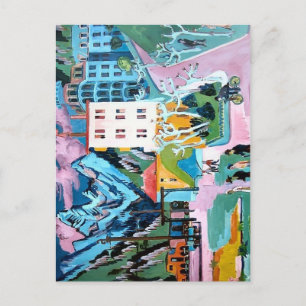 Cartão Postal Ernst Ludwig Kirchner - Estação em Davos