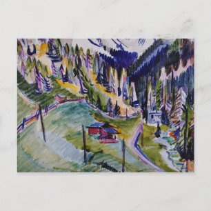Cartão Postal Ernst Ludwig Kirchner - Paisagem de Montanha
