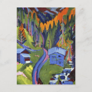 Cartão Postal Ernst Ludwig Kirchner - Trajetória Sertig no Verão