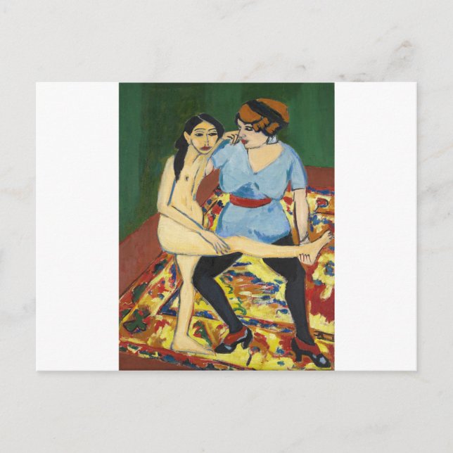 Cartão Postal Ernst Ludwig Kirchner - Treinamento para dança (Frente)