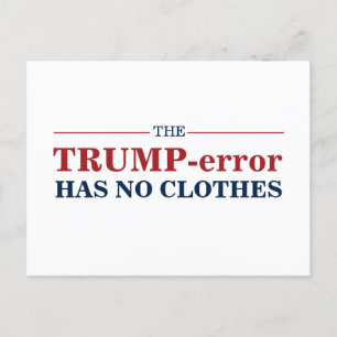 Cartão Postal Erro Anti-Trump Não Tem Voto Pro-Biden De Roupas