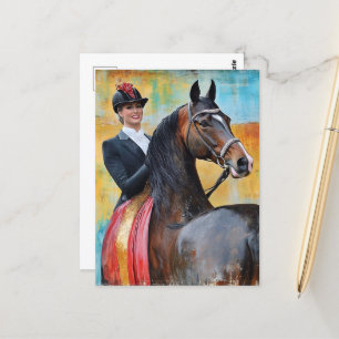 Cartão Postal Erro de Cavalo e Cavalo Gerado pelo AI Engraçado