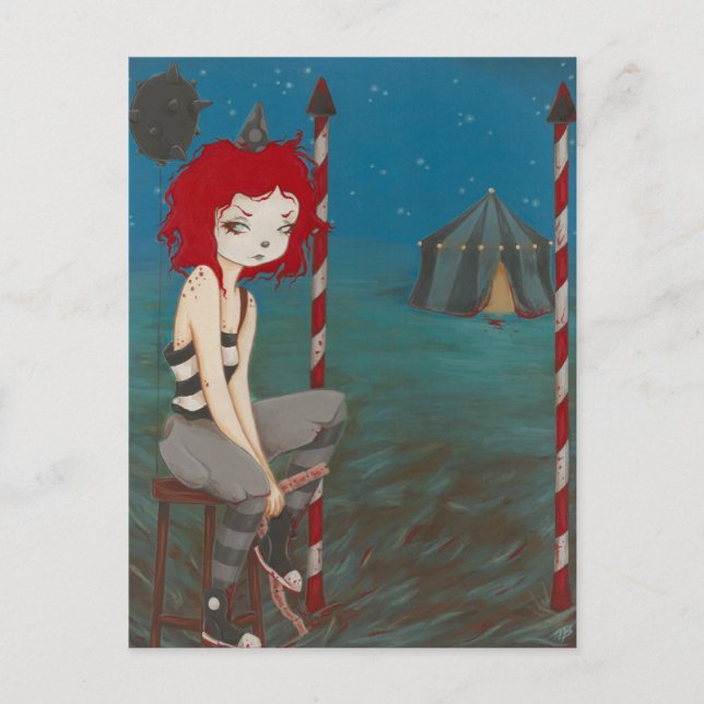 Cartão Postal Erro de gótico Palhaço Incorreto (Frente)