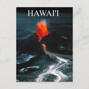 Cartão Postal Erupção de Kilauea, Parque Nacional dos Vulcões