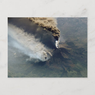 Cartão Postal Erupção vulcânica do Monte Etna em 2002