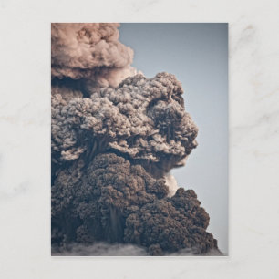 Cartão Postal Erupção vulcânica Eyjafjalljokull