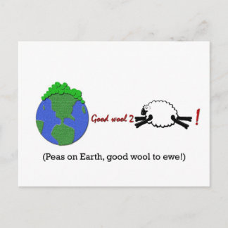 Cartão Postal Ervilhas na Terra