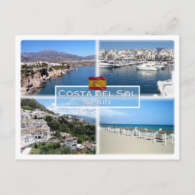 Cartão Postal ES Costa del Sol - Nerja - Puerto Banus - Marbella (Frente)
