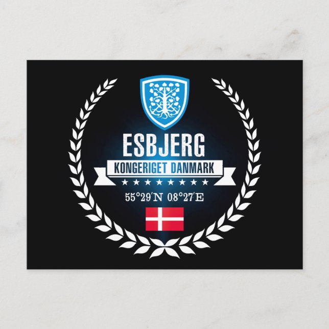 Cartão Postal Esbjerg (Frente)