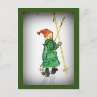 Cartão Postal Esbjorn de Esqui - Esbjorn Auf Skiern