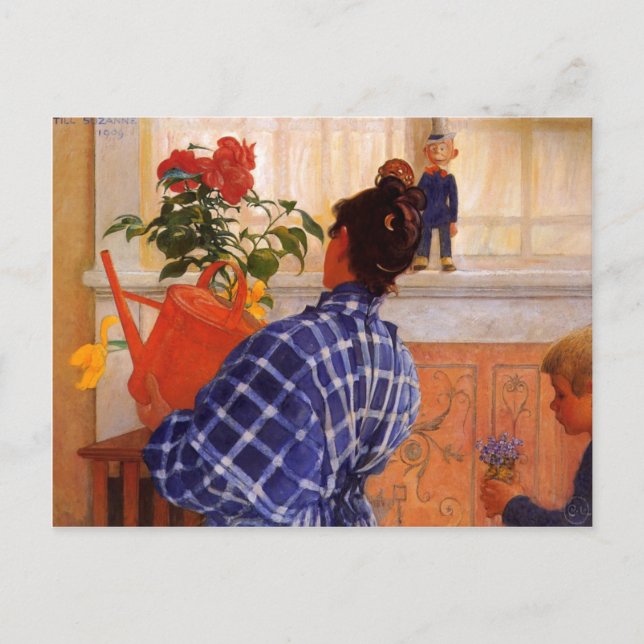 Cartão Postal Esbjorn Trings Karin Violets (Frente)