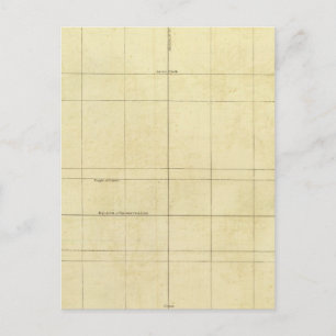 Cartão Postal Esboço do mapa do mundo