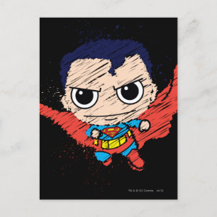 Cartão Postal Esboço do Mini Superman