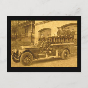 Cartão Postal Escada de Gancho Vintage Início de 1900
