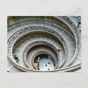 Cartão Postal Escadaria Espiral, Museu do Vaticano, Cartão-posta
