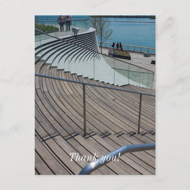 Cartão Postal Escadas do Navy Pier (Frente)