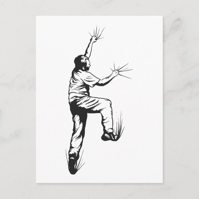 Cartão Postal Escalada de Rock (Frente)
