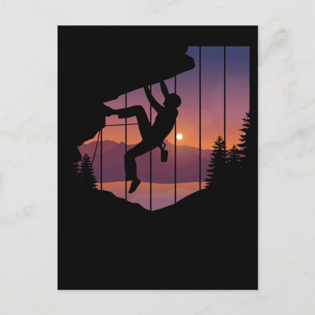 Cartão Postal Escaladores de Rock (Frente)