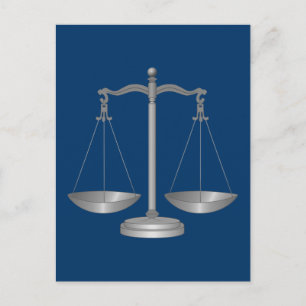 Cartão Postal Escamas da Justiça