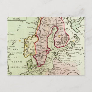 Cartão Postal Escandinávia, Suecia, Dinamarca