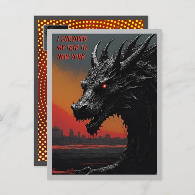 Cartão Postal Escapar no Estilo: Viagem de Arte Nó Personalizada (Frente/Verso)