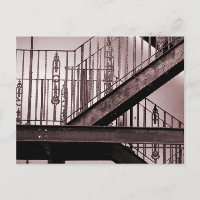 Cartão Postal Escape de Incêndio Vitoriano (Frente)